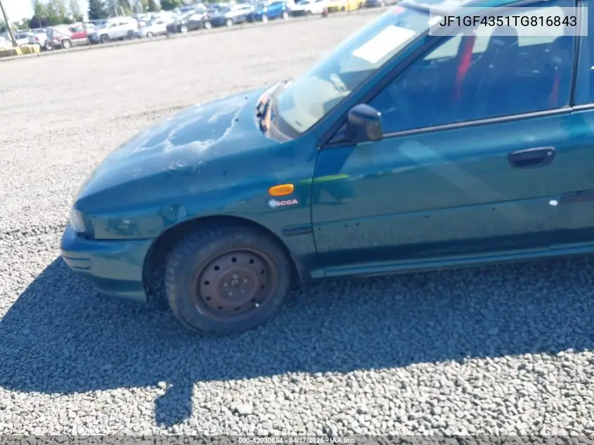 1996 Subaru Impreza L VIN: JF1GF4351TG816843 Lot: 42030884