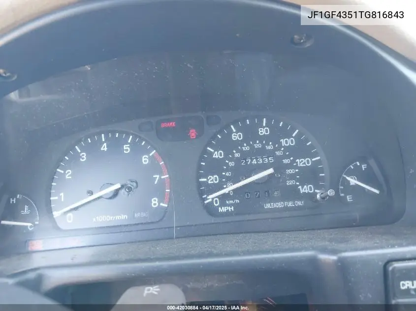 1996 Subaru Impreza L VIN: JF1GF4351TG816843 Lot: 42030884