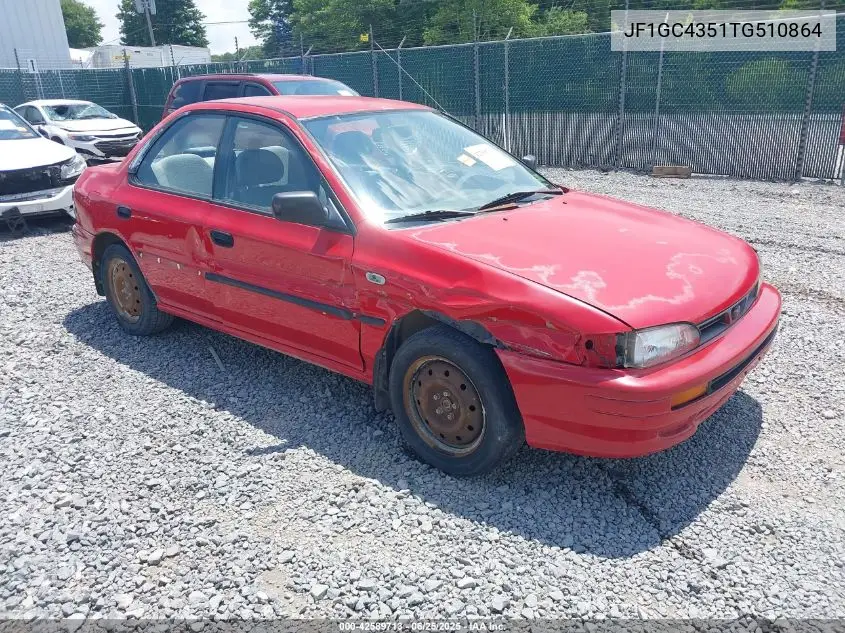 1996 Subaru Impreza L VIN: JF1GC4351TG510864 Lot: 42589713