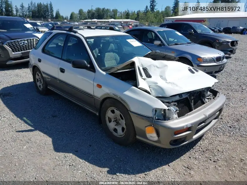 1997 Subaru Impreza Wagon Outback Sport VIN: JF1GF485XVH815972 Lot: 42601630