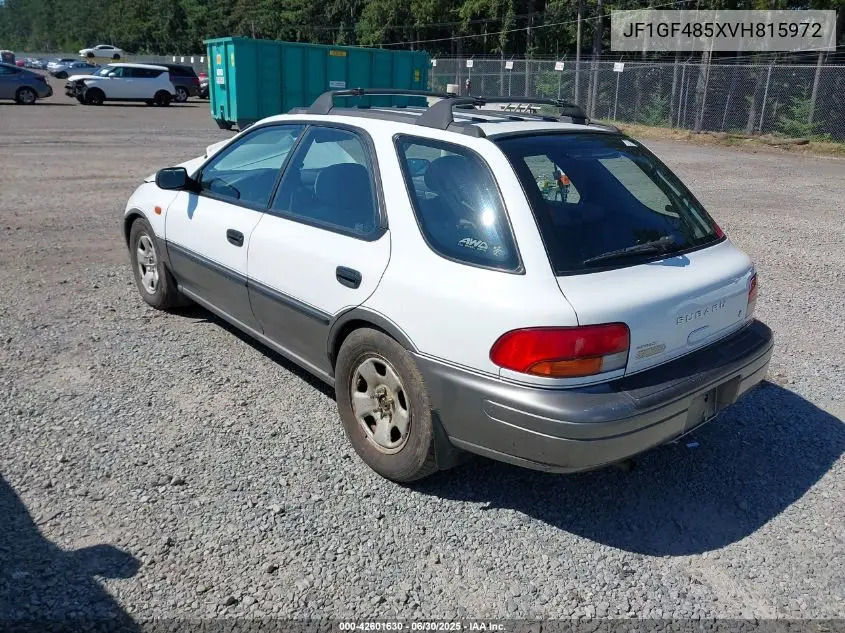 1997 Subaru Impreza Wagon Outback Sport VIN: JF1GF485XVH815972 Lot: 42601630