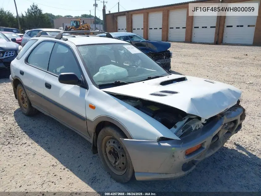 1998 Subaru Impreza Outback Sport VIN: JF1GF4854WH800059 Lot: 42572688