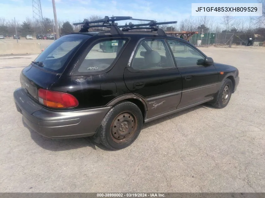 1999 Subaru Impreza Outback Sport VIN: JF1GF4853XH809529 Lot: 38998002