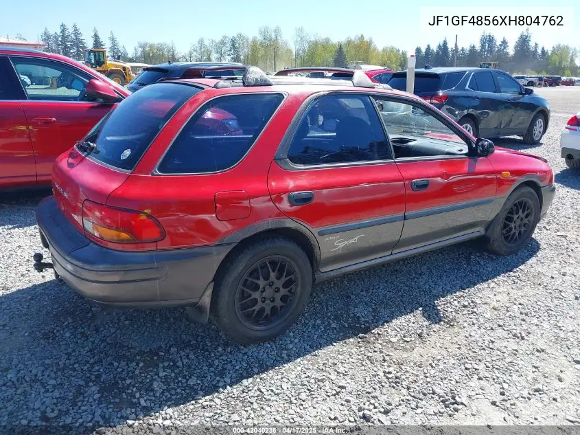 1999 Subaru Impreza Outback Sport VIN: JF1GF4856XH804762 Lot: 42040236