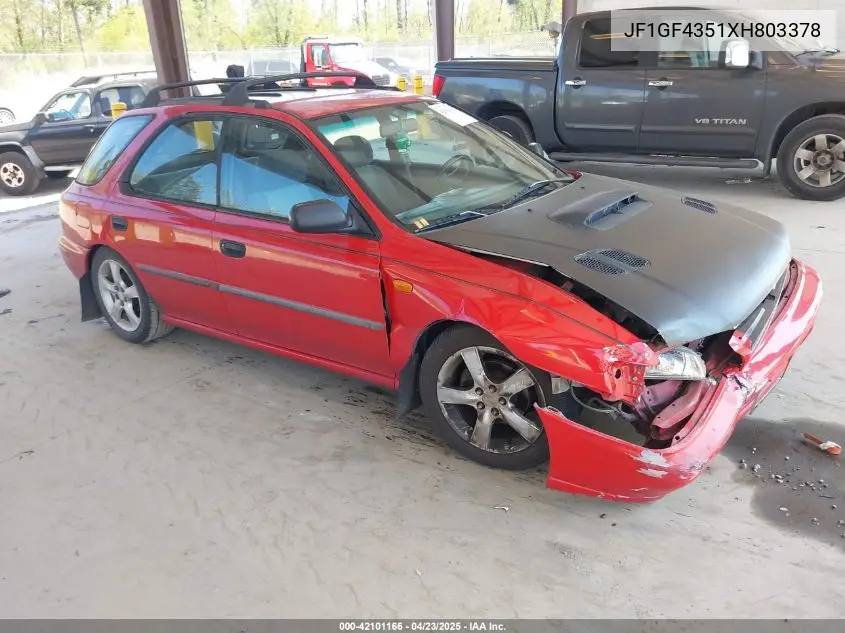 1999 Subaru Impreza L VIN: JF1GF4351XH803378 Lot: 42101166