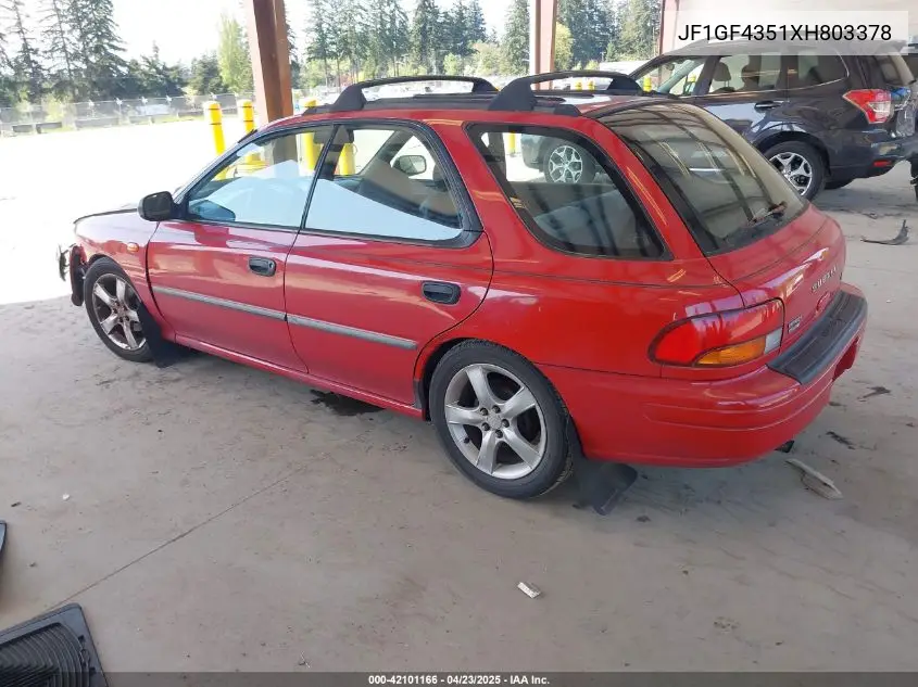 1999 Subaru Impreza L VIN: JF1GF4351XH803378 Lot: 42101166