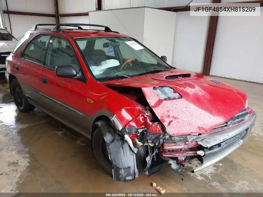 1999 Subaru Impreza Outback Sport VIN: JF1GF4854XH815209 Lot: 42235555
