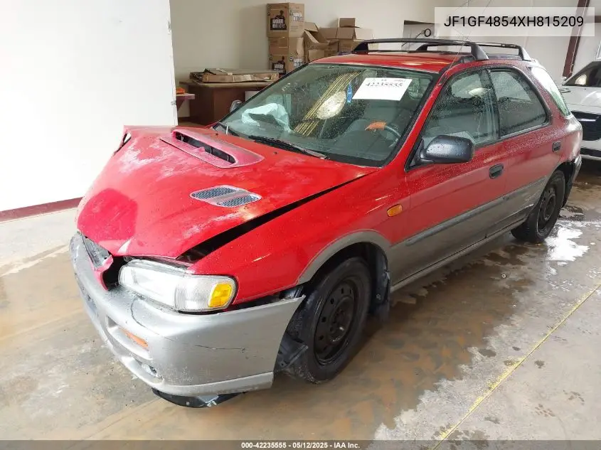 1999 Subaru Impreza Outback Sport VIN: JF1GF4854XH815209 Lot: 42235555