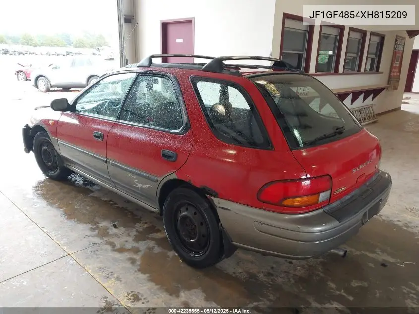 1999 Subaru Impreza Outback Sport VIN: JF1GF4854XH815209 Lot: 42235555