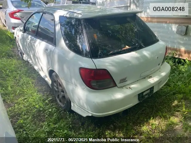 2002 Subaru Impreza Wrx VIN: GGA008248 Lot: 20211773