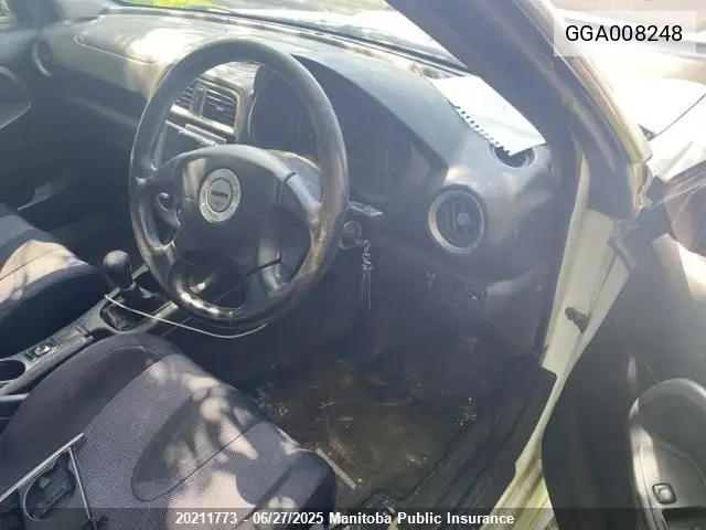 2002 Subaru Impreza Wrx VIN: GGA008248 Lot: 20211773