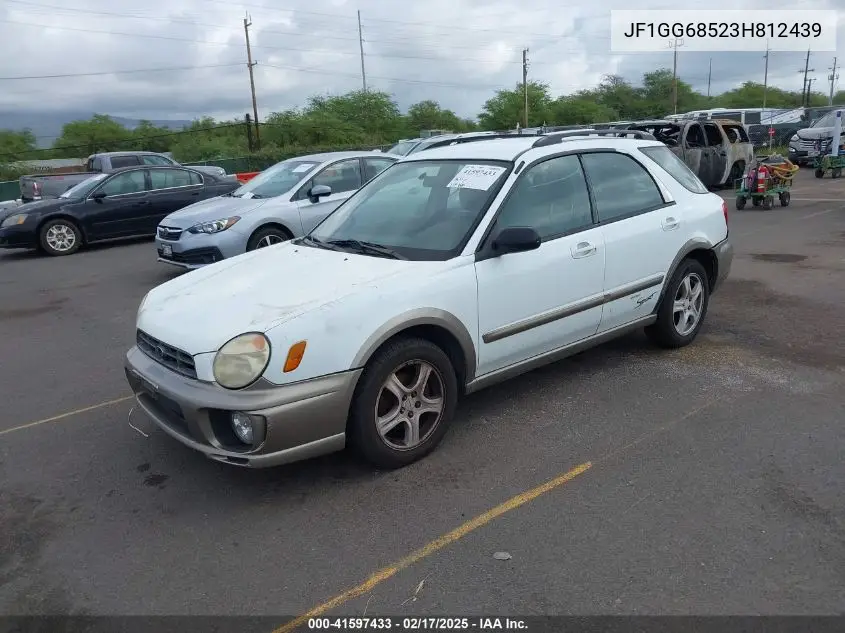 2003 Subaru Impreza Outback Sport VIN: JF1GG68523H812439 Lot: 41597433