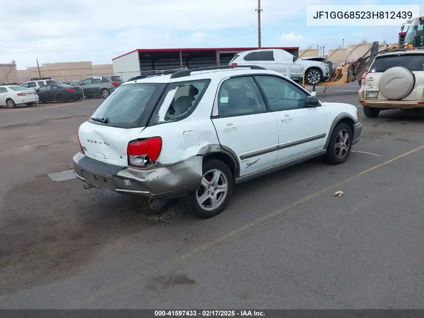 2003 Subaru Impreza Outback Sport VIN: JF1GG68523H812439 Lot: 41597433
