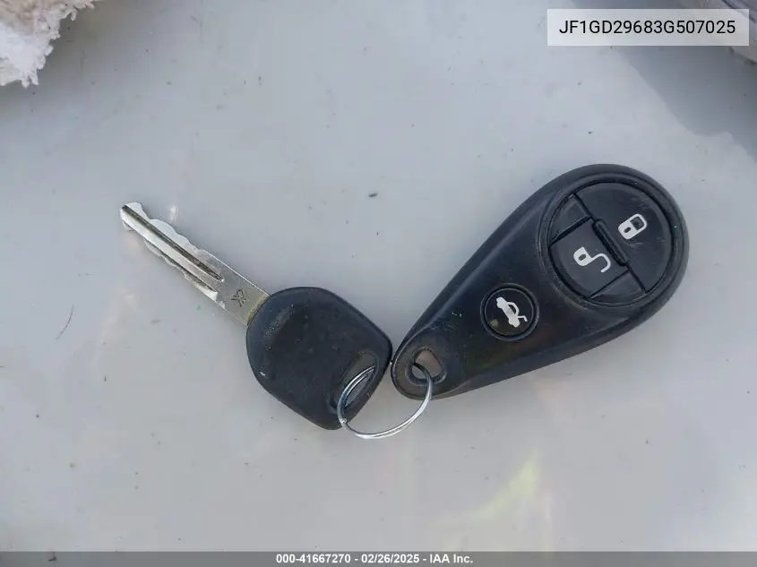 2003 Subaru Impreza Wrx VIN: JF1GD29683G507025 Lot: 41667270