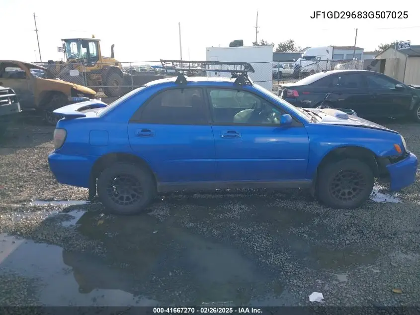 2003 Subaru Impreza Wrx VIN: JF1GD29683G507025 Lot: 41667270