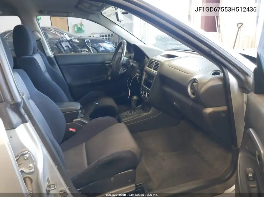 2003 Subaru Impreza 2.5Rs VIN: JF1GD67553H512436 Lot: 42019960