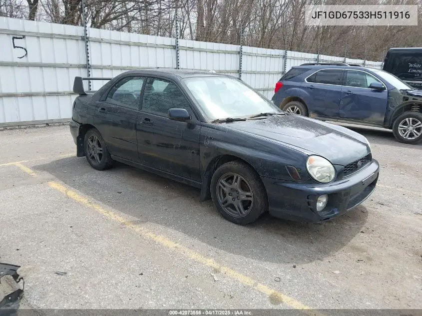 2003 Subaru Impreza 2.5Rs VIN: JF1GD67533H511916 Lot: 42073556