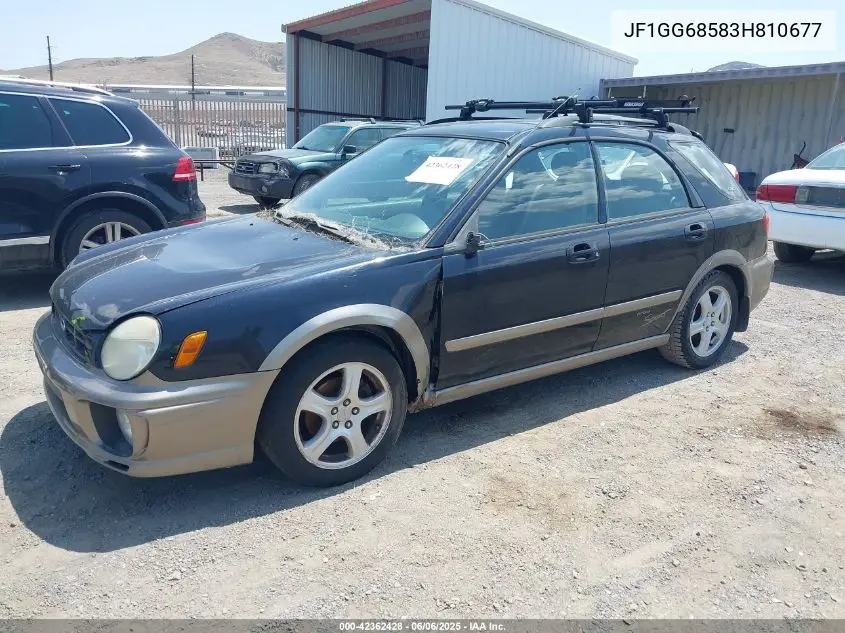 2003 Subaru Impreza Outback Sport VIN: JF1GG68583H810677 Lot: 42362428