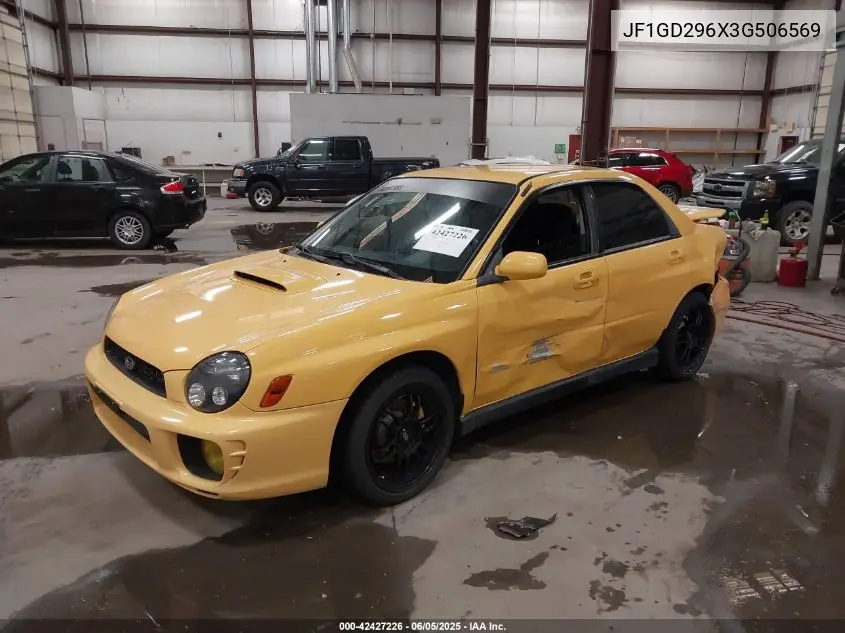 2003 Subaru Impreza Wrx VIN: JF1GD296X3G506569 Lot: 42427226