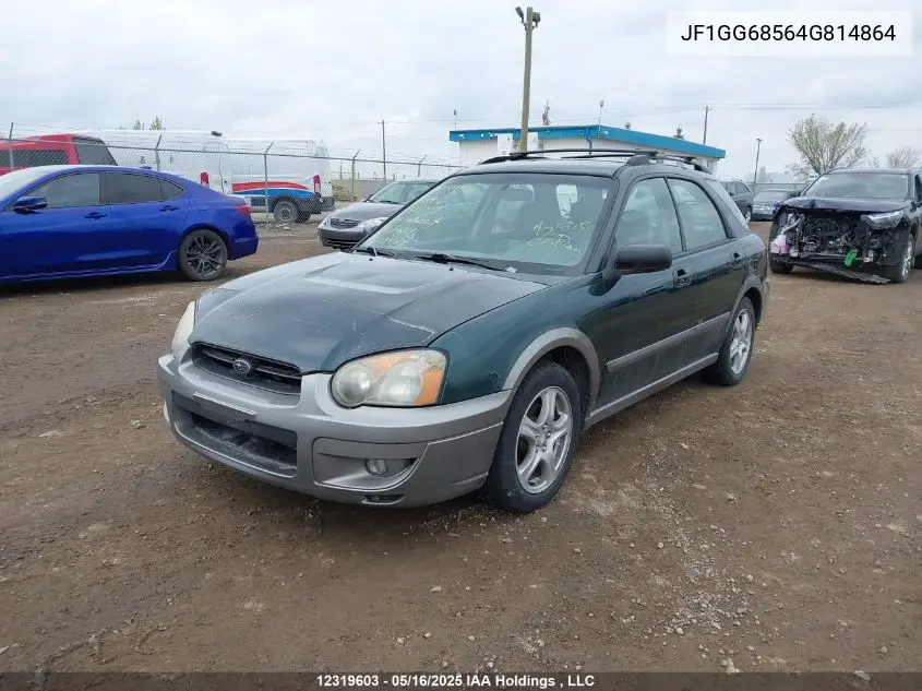 2004 Subaru Impreza Outback Sport VIN: JF1GG68564G814864 Lot: 12319603
