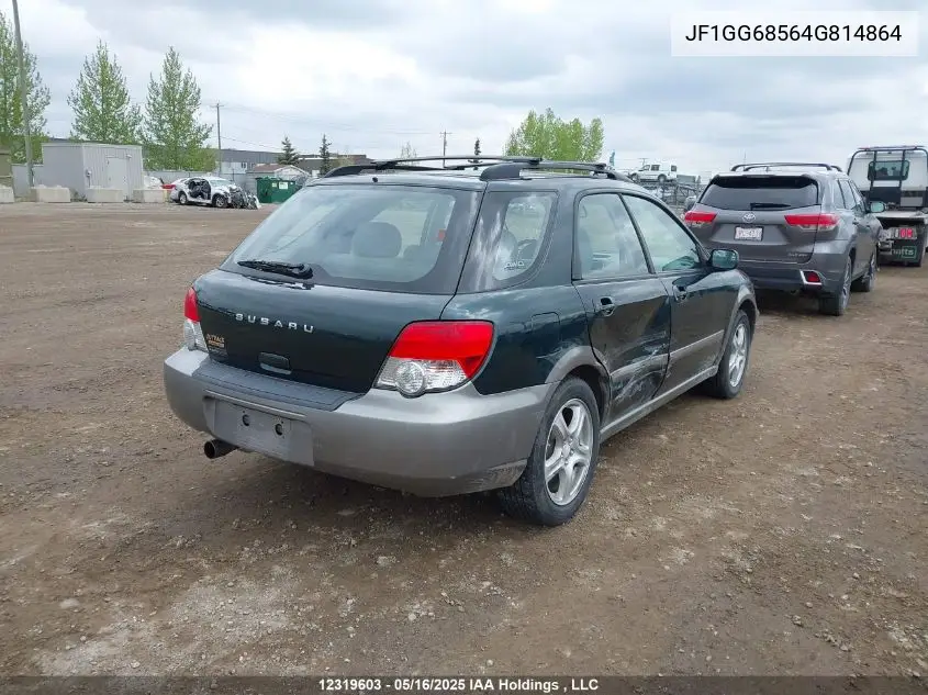 2004 Subaru Impreza Outback Sport VIN: JF1GG68564G814864 Lot: 12319603