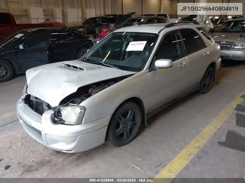 2004 Subaru Impreza Wrx VIN: JF1GG29664G804819 Lot: 41825994