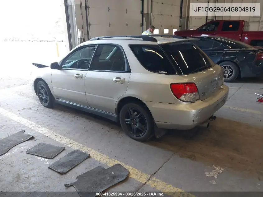 2004 Subaru Impreza Wrx VIN: JF1GG29664G804819 Lot: 41825994