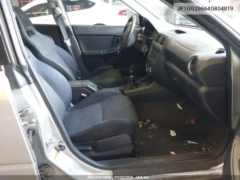 2004 Subaru Impreza Wrx VIN: JF1GG29664G804819 Lot: 41825994