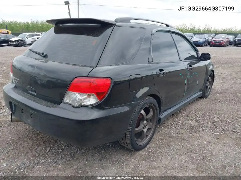 2004 Subaru Impreza Wrx VIN: JF1GG29664G807199 Lot: 42126897