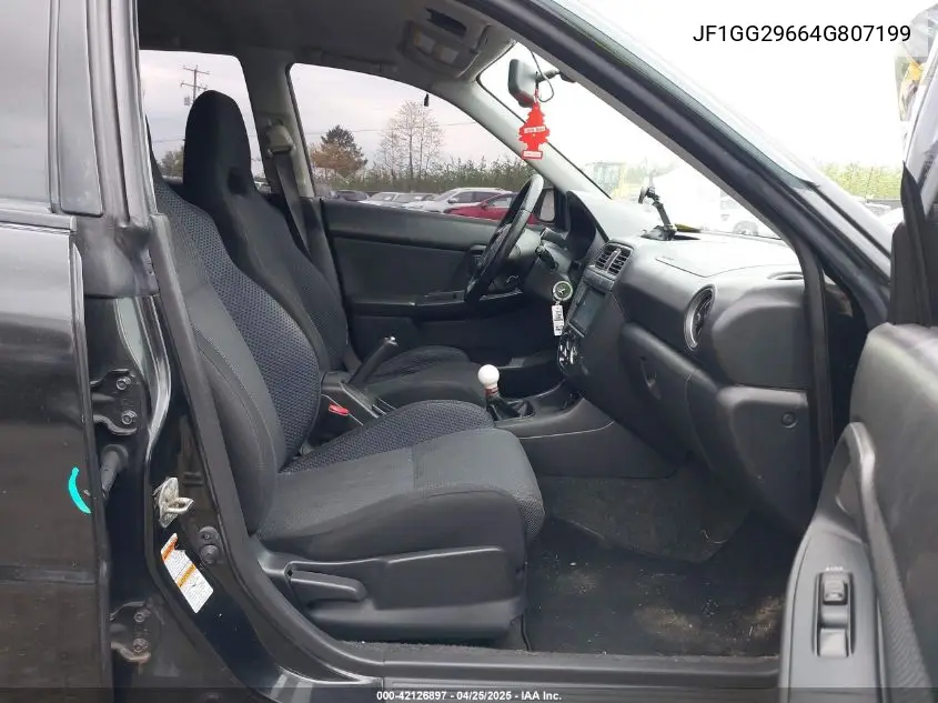 2004 Subaru Impreza Wrx VIN: JF1GG29664G807199 Lot: 42126897