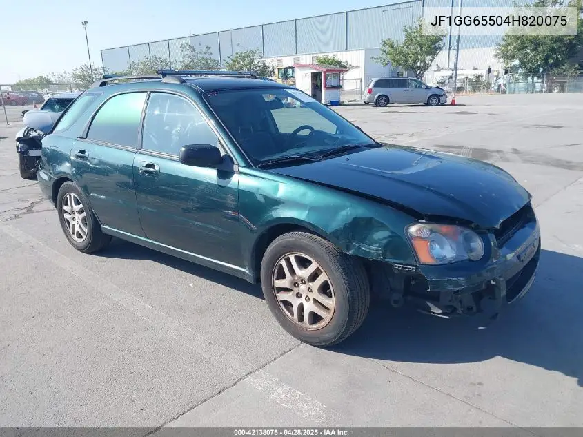 2004 Subaru Impreza 2.5Ts VIN: JF1GG65504H820075 Lot: 42138075