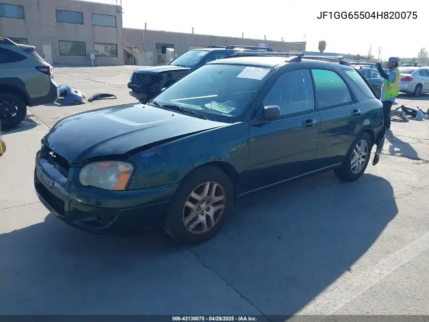 2004 Subaru Impreza 2.5Ts VIN: JF1GG65504H820075 Lot: 42138075