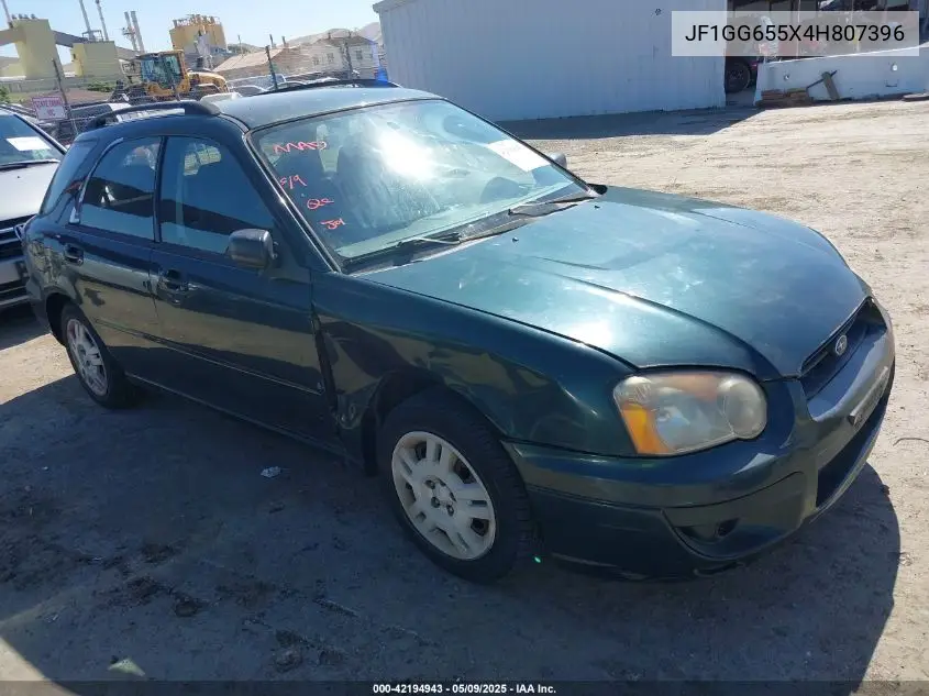 2004 Subaru Impreza 2.5Ts VIN: JF1GG655X4H807396 Lot: 42194943