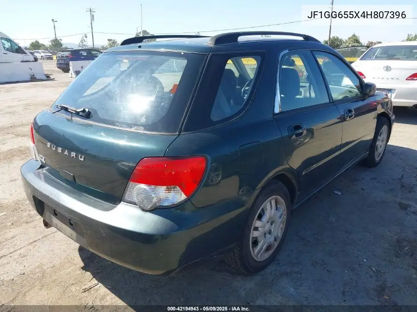 2004 Subaru Impreza 2.5Ts VIN: JF1GG655X4H807396 Lot: 42194943