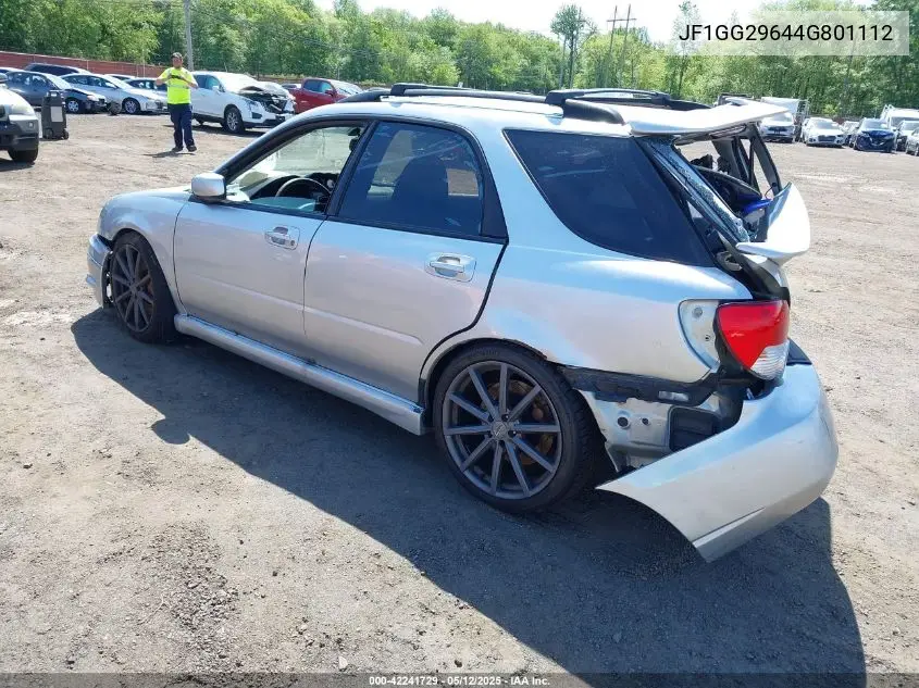 2004 Subaru Impreza Wrx VIN: JF1GG29644G801112 Lot: 42241729