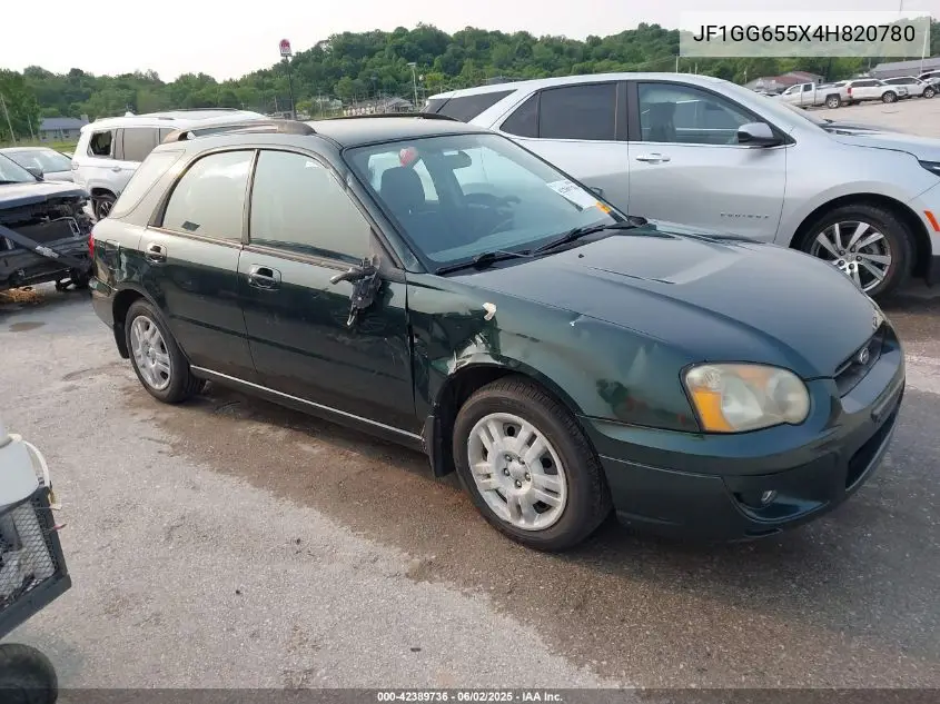 2004 Subaru Impreza 2.5Ts VIN: JF1GG655X4H820780 Lot: 42389736