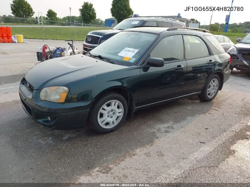 2004 Subaru Impreza 2.5Ts VIN: JF1GG655X4H820780 Lot: 42389736