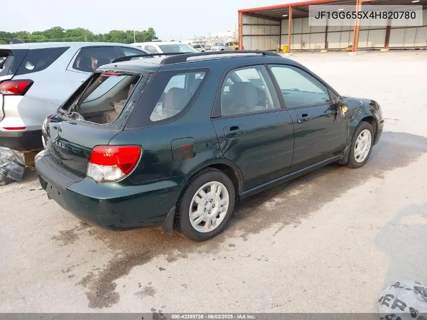 2004 Subaru Impreza 2.5Ts VIN: JF1GG655X4H820780 Lot: 42389736