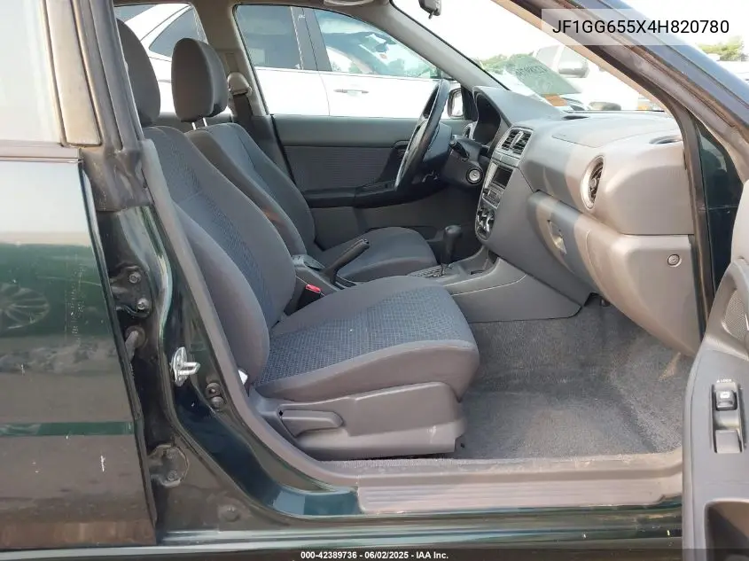 2004 Subaru Impreza 2.5Ts VIN: JF1GG655X4H820780 Lot: 42389736