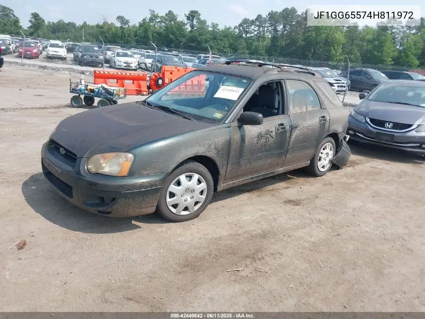 2004 Subaru Impreza 2.5Ts VIN: JF1GG65574H811972 Lot: 42440842