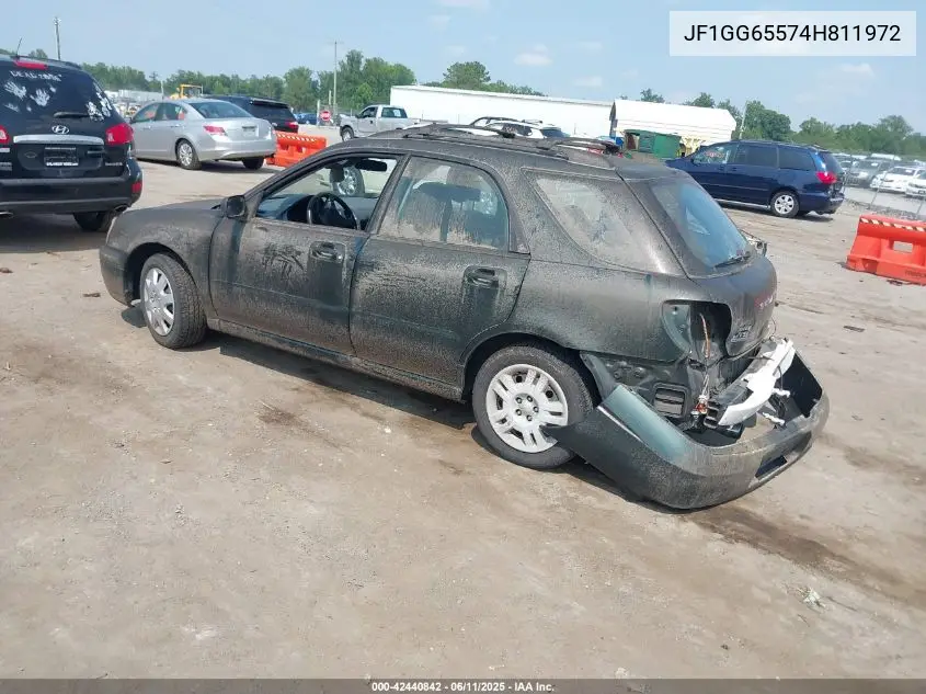 2004 Subaru Impreza 2.5Ts VIN: JF1GG65574H811972 Lot: 42440842