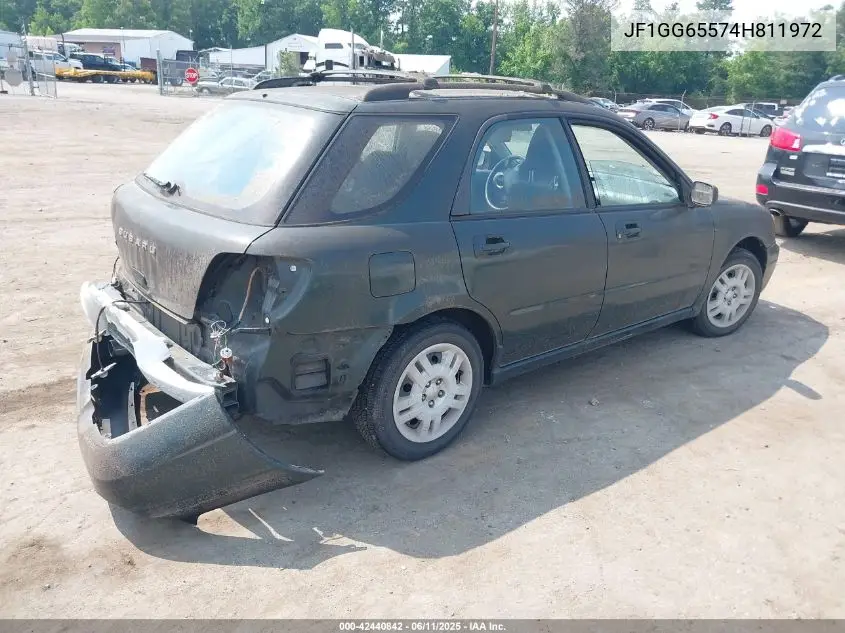 2004 Subaru Impreza 2.5Ts VIN: JF1GG65574H811972 Lot: 42440842