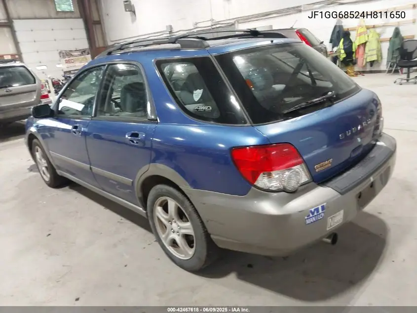2004 Subaru Impreza Outback Sport VIN: JF1GG68524H811650 Lot: 42467618