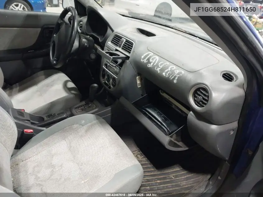 2004 Subaru Impreza Outback Sport VIN: JF1GG68524H811650 Lot: 42467618