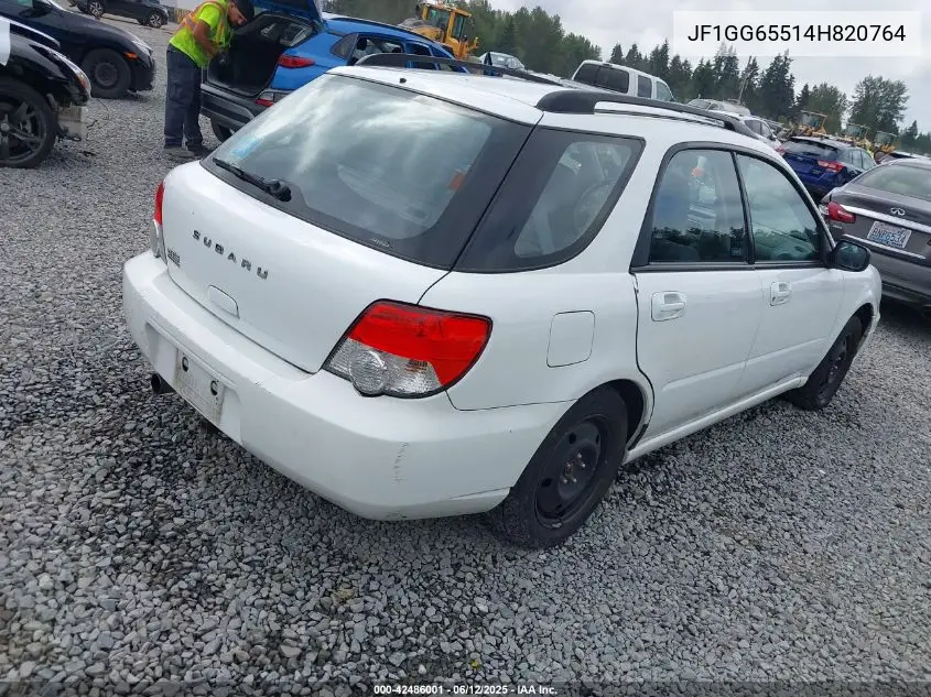 2004 Subaru Impreza 2.5Ts VIN: JF1GG65514H820764 Lot: 42486001