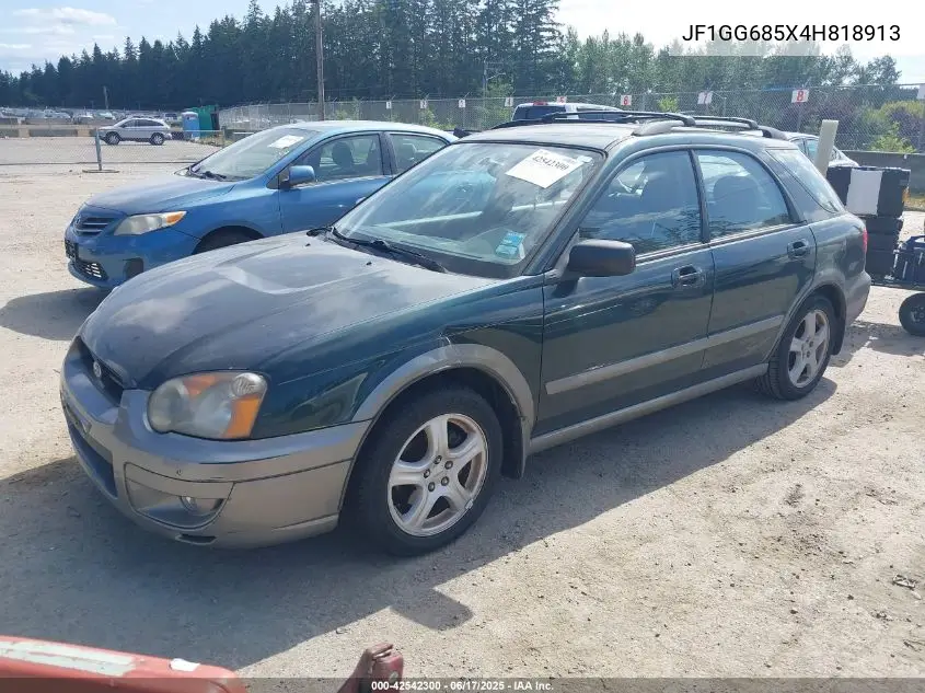 2004 Subaru Impreza Outback Sport VIN: JF1GG685X4H818913 Lot: 42542300