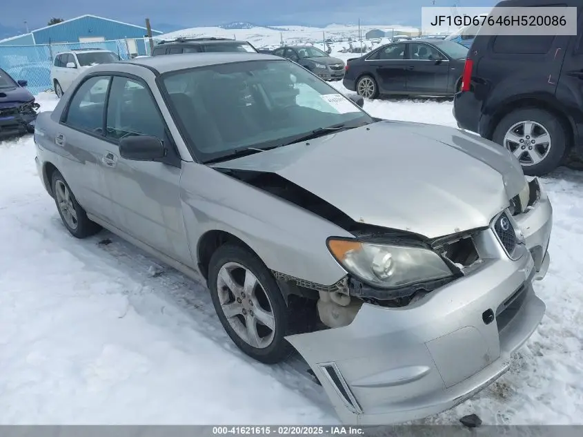 2006 Subaru Impreza 2.5I VIN: JF1GD67646H520086 Lot: 41621615
