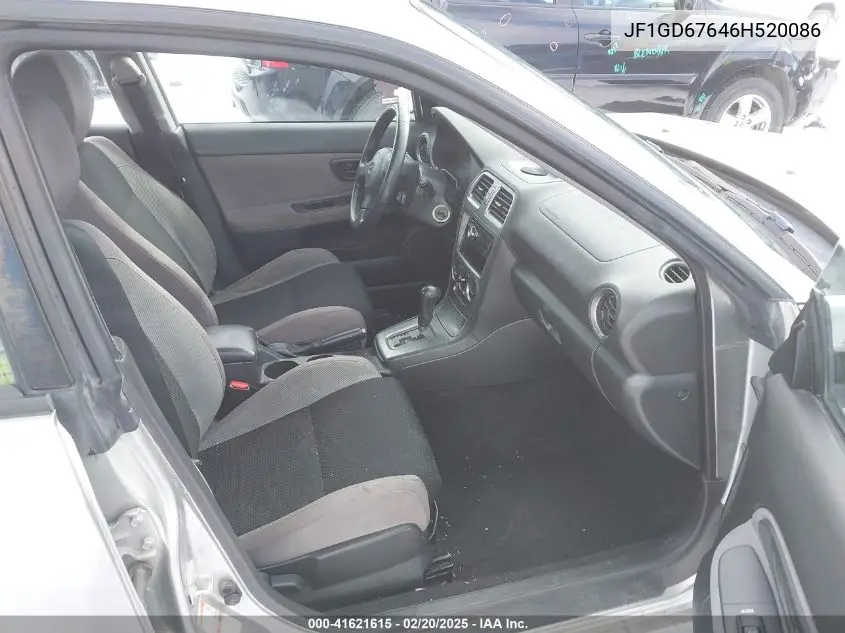 2006 Subaru Impreza 2.5I VIN: JF1GD67646H520086 Lot: 41621615