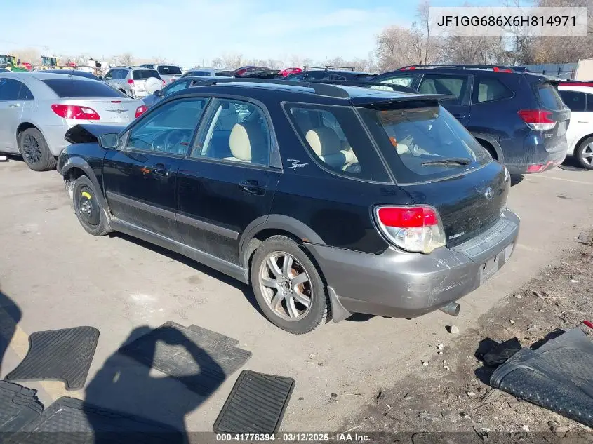 2006 Subaru Impreza Outback Sport VIN: JF1GG686X6H814971 Lot: 41778394