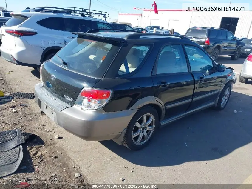 2006 Subaru Impreza Outback Sport VIN: JF1GG686X6H814971 Lot: 41778394